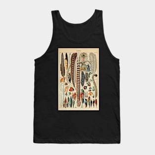 Vintage Feather Illustration Tank Top